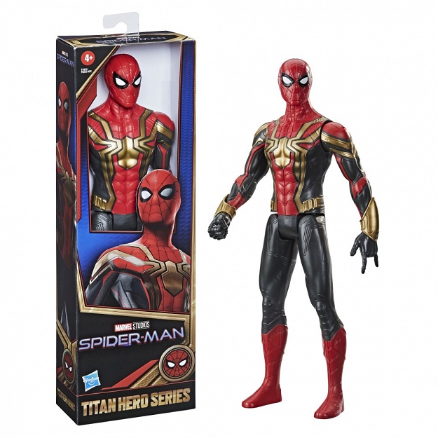 Hasbro Spiderman Czarnozłoty kostium F1931