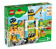 LEGO® DUPLO® Żuraw wieżowy i budowa 10933