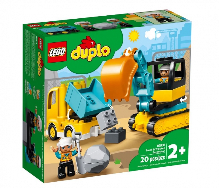LEGO® DUPLO® Ciężarówka i koparka gąsienocowa 10931
