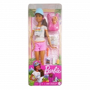 Mattel Barbie Turystka z pieskiem GRN66