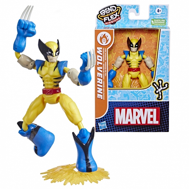 Hasbro Avengers Bend& Flex  Wolverine F4965 