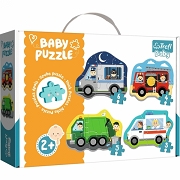 TREFL Puzzle Baby Classic Pojazdy i zawody 36071