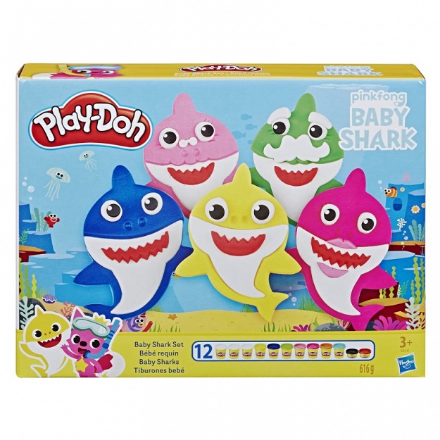 Hasbro PlayDoh Baby Shark Set E8141
