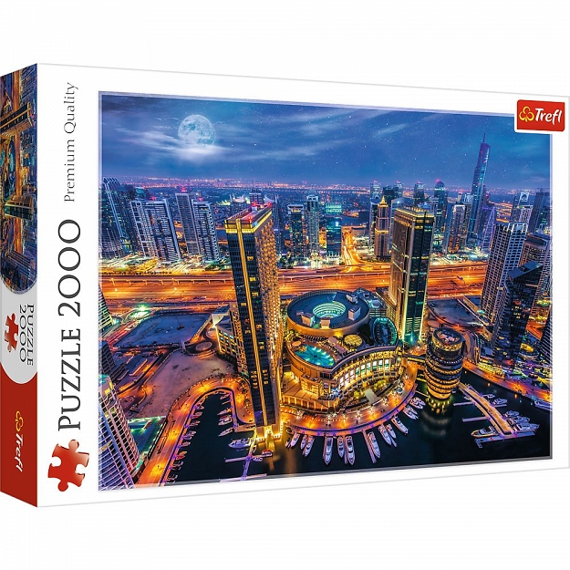 TREFL Puzzle 2000 EL. Światła Dubaju 27094
