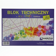 Blok tech. A4 kolor Wektor 54054