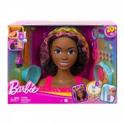 Barbie Glowa do stylizacji Kręcone włosy HMD79
