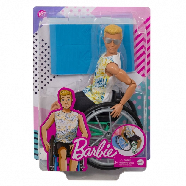 Mattel Barbie lalk Ken na wózku inwalidzkim GWX93