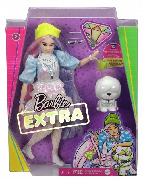 Barbie Extra Modna Diamentowa GRN27 GVR05