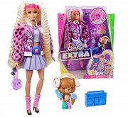 Barbie Extra Moda Lalka + Zwierzątko GYJ77
