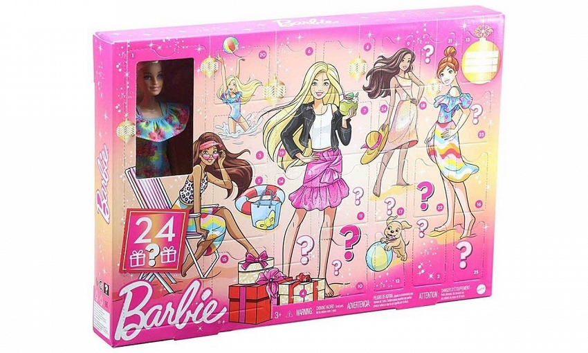 Mattel Barbie Kalendarz Adwentowy z Lalką GXD64