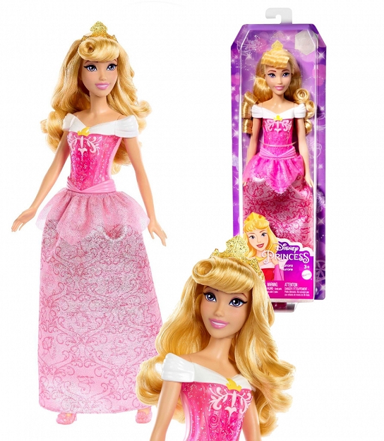 Mattel Disney Princess Lalka Aurora HLW02 HLW09
