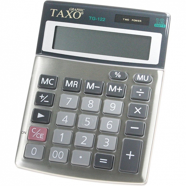 Kalkulator Taxo TG-122 srebny 1293