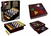 Spin Gra Zestaw 10 gier drewnia szkatułka 6033153