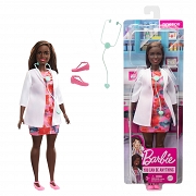 Barbie Kariera Lekarka w kolorowej sukience GYT29