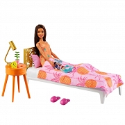 Barbie zestaw lalka + sypiania GTD87 GRG86