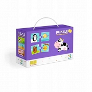 DODO Puzzle Duo 12x2 el. Co jedzą zwierzęta 300118