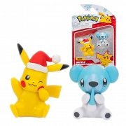 Pokemon Świąteczne Figurki Pikachu Cubchoo PKW2812