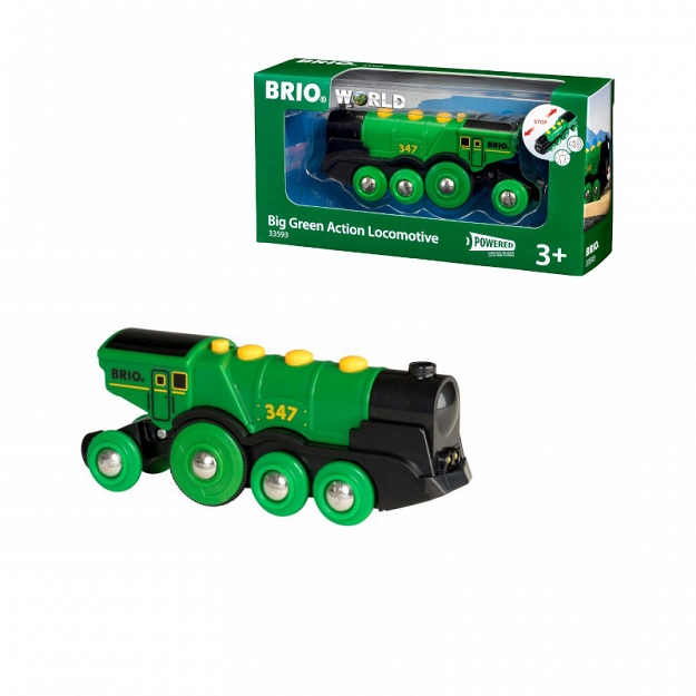 Brio Klasyczna zielona lokomotywa 33593