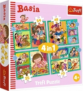TREFL Puzzle 4w1 Przygody Basi 34606