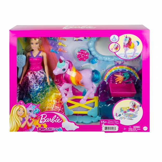 Mattel Barbie Księżniczka i jednorożec GTG01