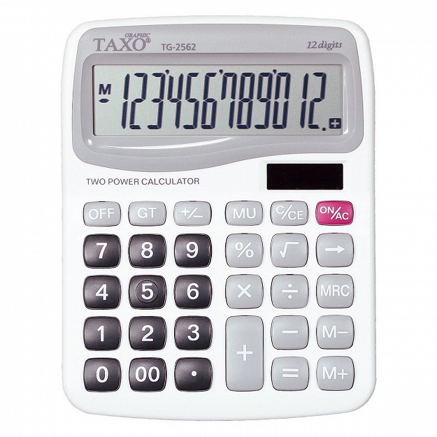 Kalkulator Taxo TG-2562 biały 4903