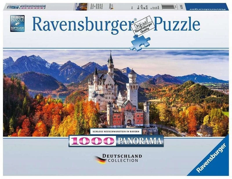 Rav.Puzzle 1000 el. Panorama Zamek Neuschwanstain