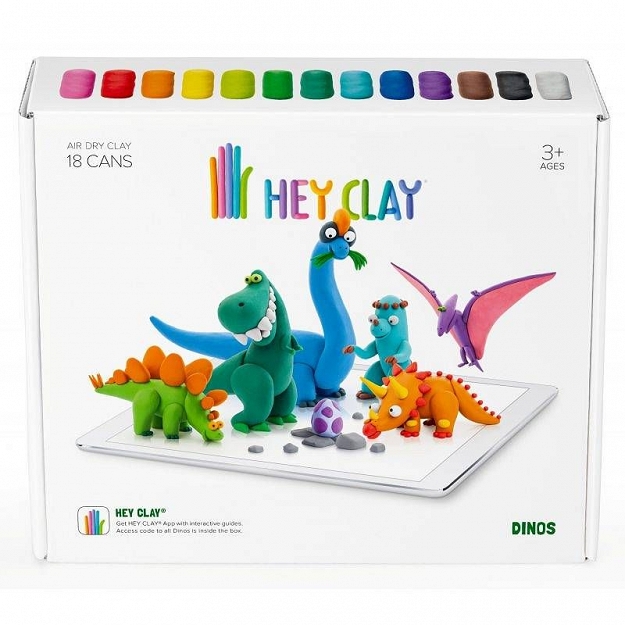 TM Toys Hey Clay Masa plastyczna Dinozaur HCLSE006