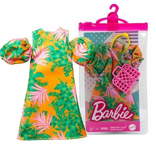 Barbie Ubranko dla lalki wiosenna sukienka HBV32