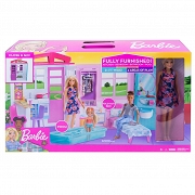 Mattel Barbie Przytulny domek  + lalka FXG55